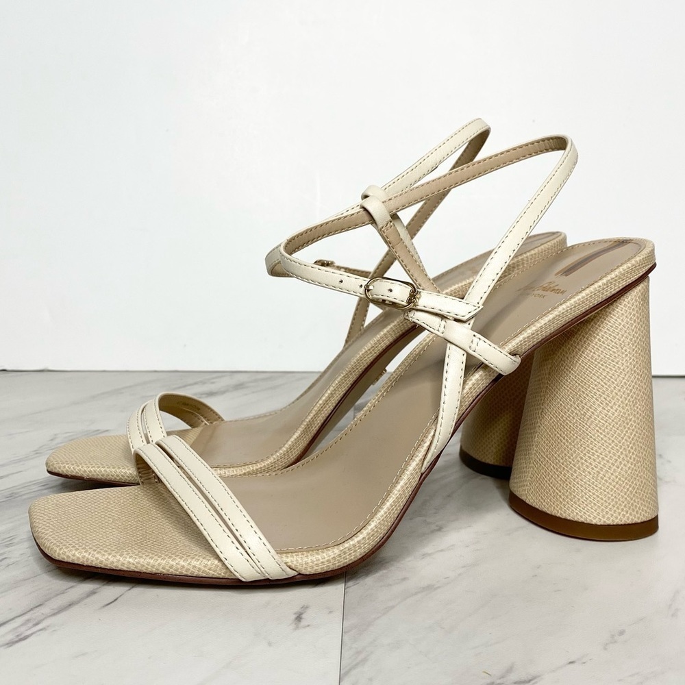 Sam Edelman Kit Natural Leather Heeled Sandal 10M